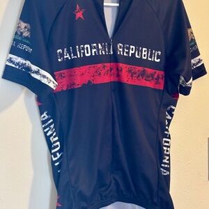 California Republic Voler Cycling Jersey Full Zip Size Mens M